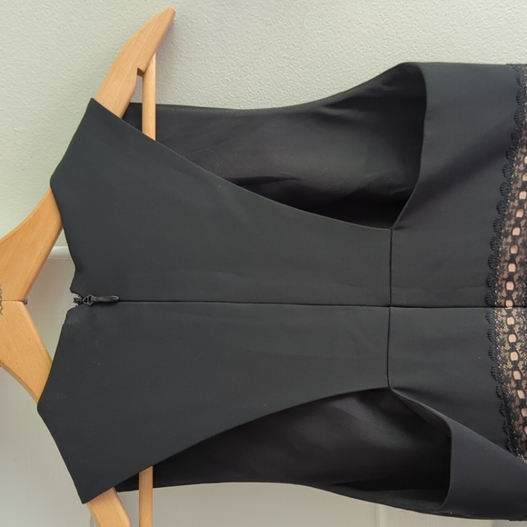 BCBG MaxAzria Black Tulle Ruffle Mini Dress size 2 Formal Party Flirty Fun Short - Picture 8 of 12